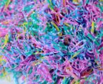 Disposable Hair Ties Rainbow Swirl Mix 1000 pcs - Image 