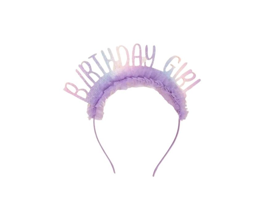 28 Birthday Girl Headband in Purple - Image 1