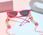 Cat Eye Kids Sunglasses in Hot Pink - Image 