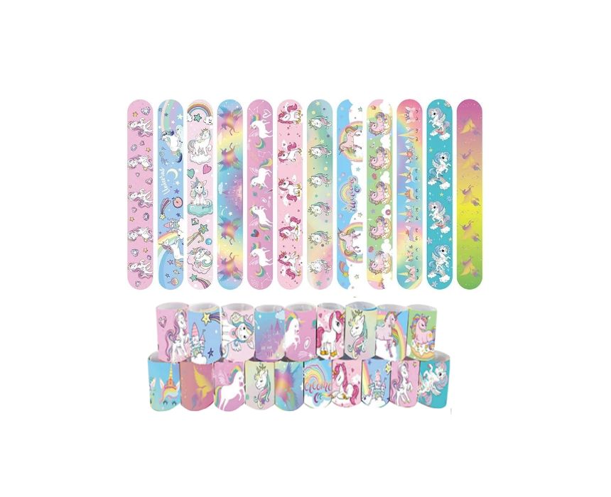 3 Unicorn Slap Bracelet 4 Random pcs - Image 1