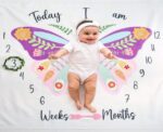 Butterfly Baby Milestone Blanket - Image 