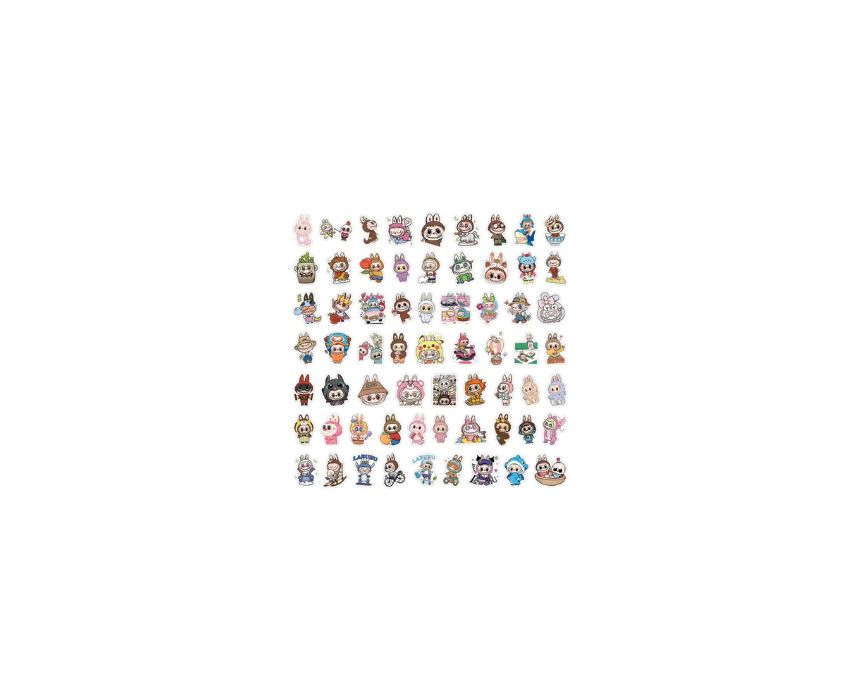 4 Labubu Sticker Set 60pcs - Image 1