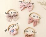 Baby Headbands Bow Set 5 pcs - Image 
