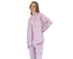 Linen Blend Cargo Set in Pink - Image 