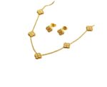 Alhambra Bling Necklace and Earrings Set - Image 