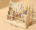 Wooden Bracelet and Jewelry Display Stand - Image 