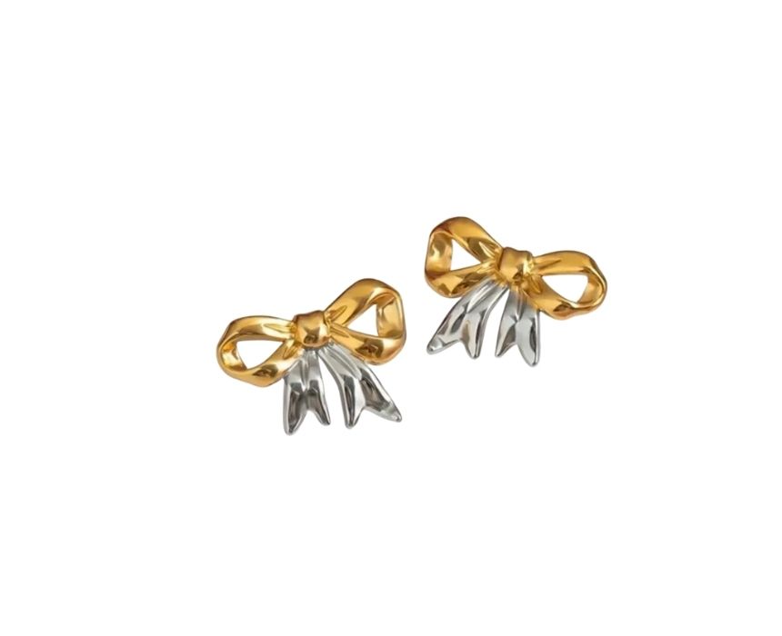 9-Bow Tie Earrings Bow Tie Earrings - Image 1