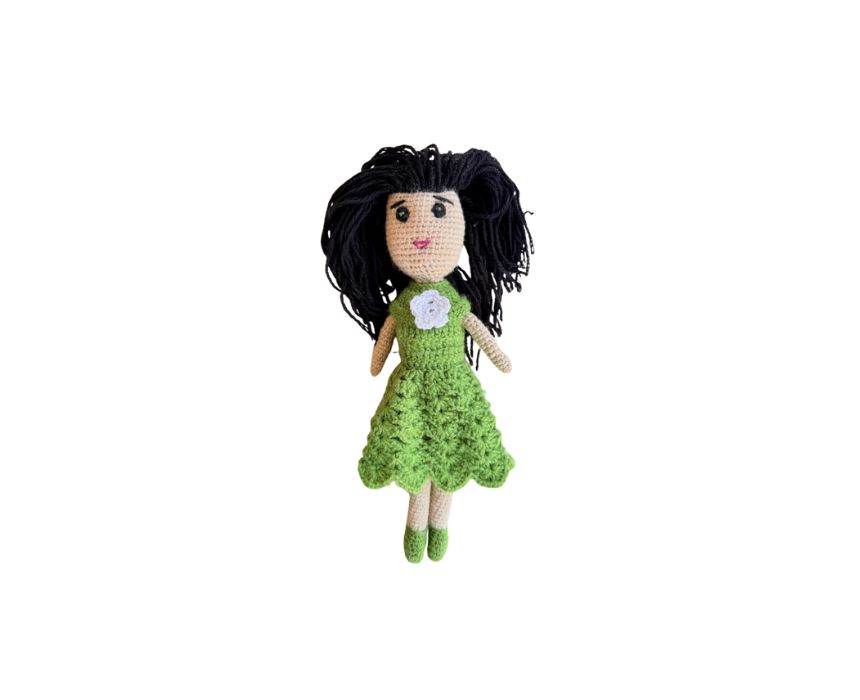 Emerald Blossom Crochet Doll Emerald Blossom Crochet Doll - Image 1