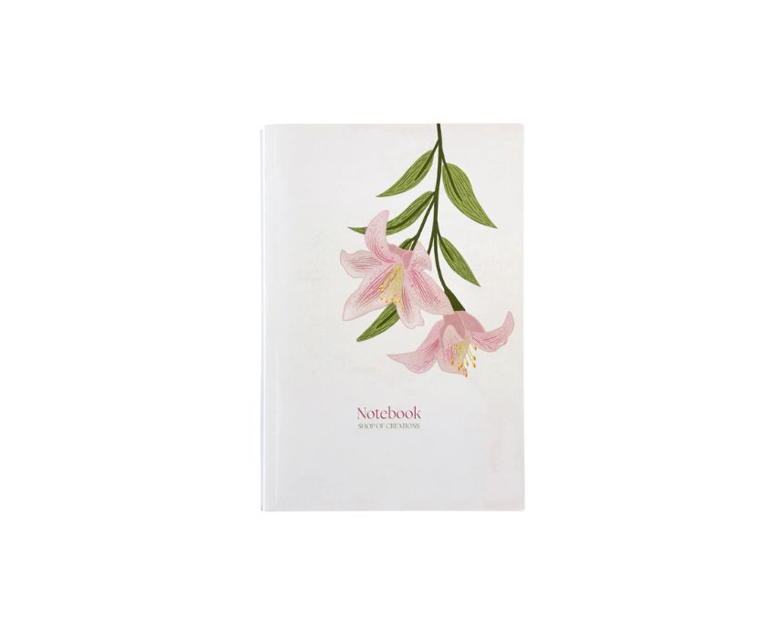Lilies Softcover A5 Notebook - Image 1