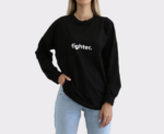 Long sleeve Fighter T-shirt in in Black - Image 