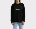 Long sleeve Fighter T-shirt in in Black - Image 