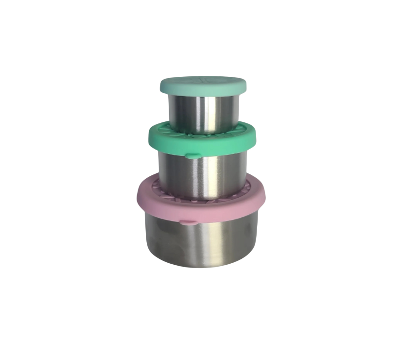 1 Dip and Go Stainless Steel Snack Trio Set - Image 1