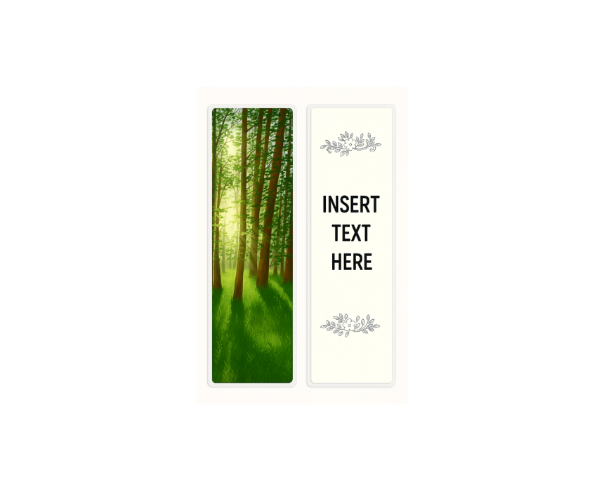 1 Forest bookmark - Image 1