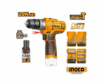 Ingco Cordless Impact Drill with Accessories Boxes - Image 