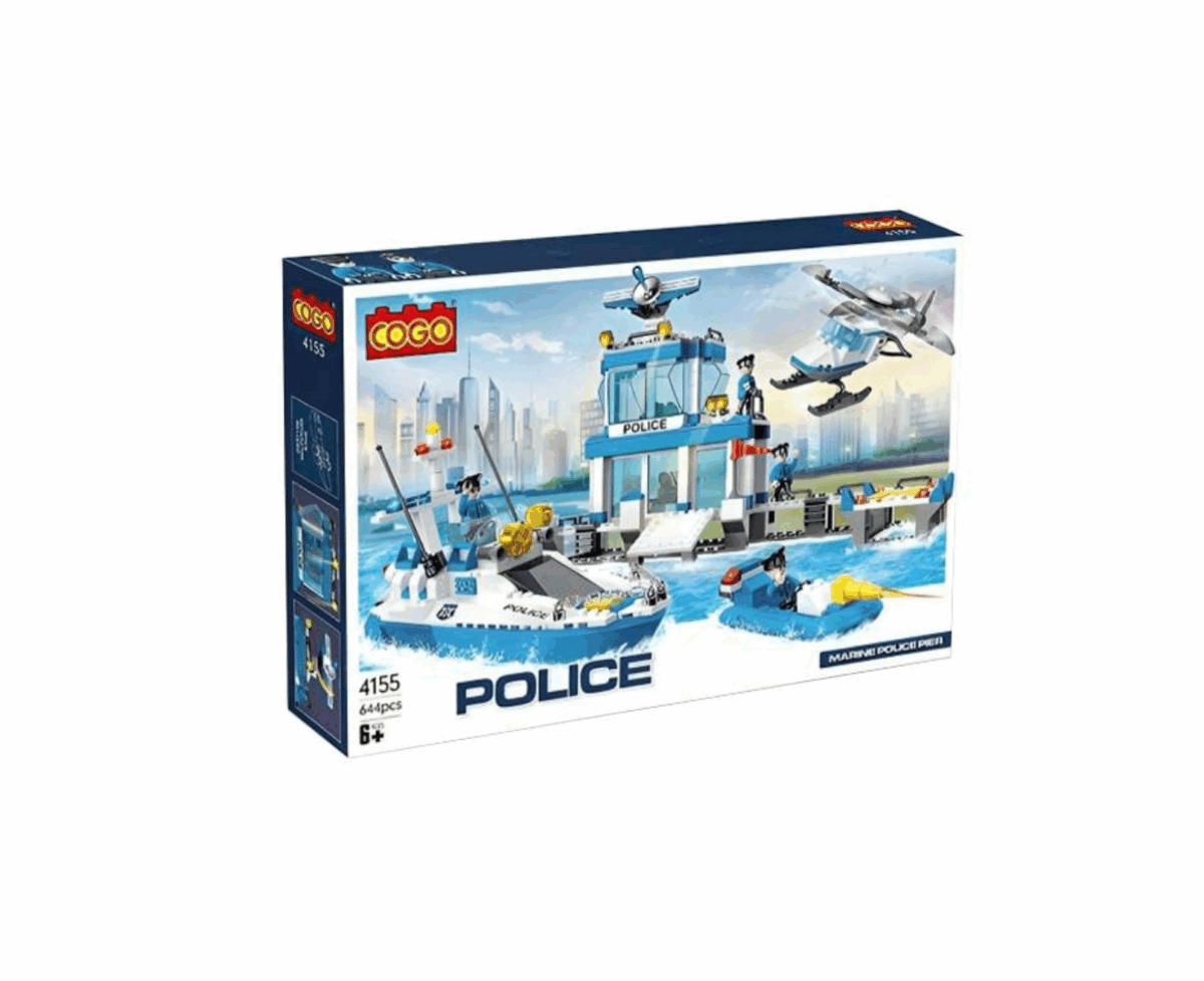 13 Cogo Marine Police Pier 644 pcs - Image 1