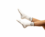 In My Wellness Era Socks in White - Image 