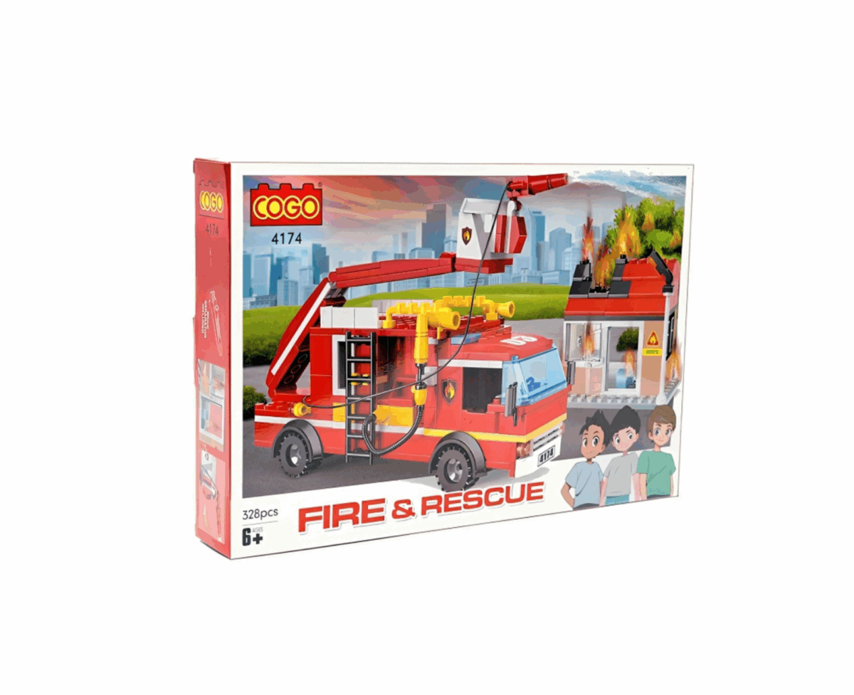 16 Cogo Fire and Rescue 328 pcs - Image 1