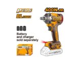 Ingco Cordless Impact Wrench 400n.m(Tool Only) - Image 