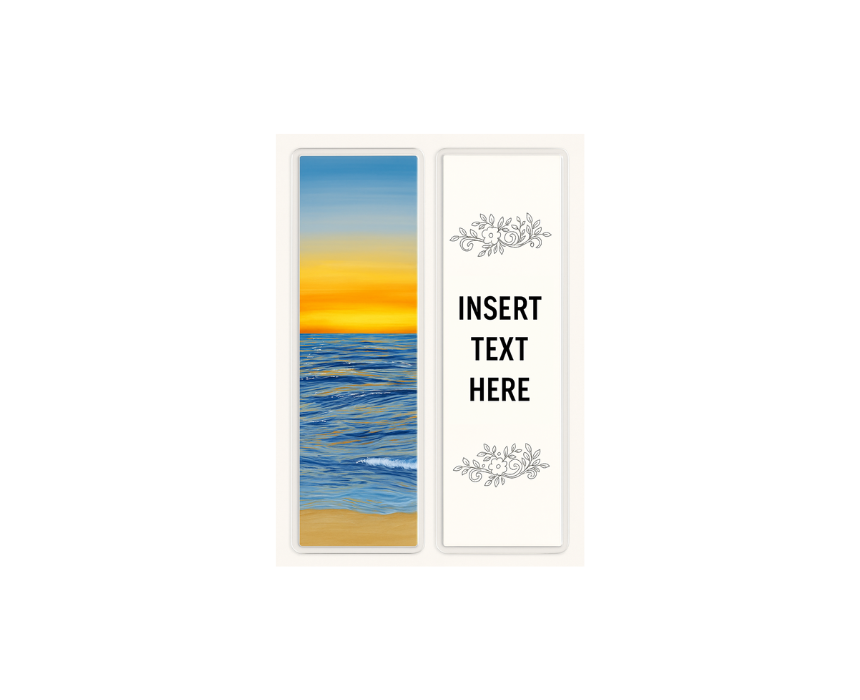 3 Seascape Sunset Bookmark - Image 1