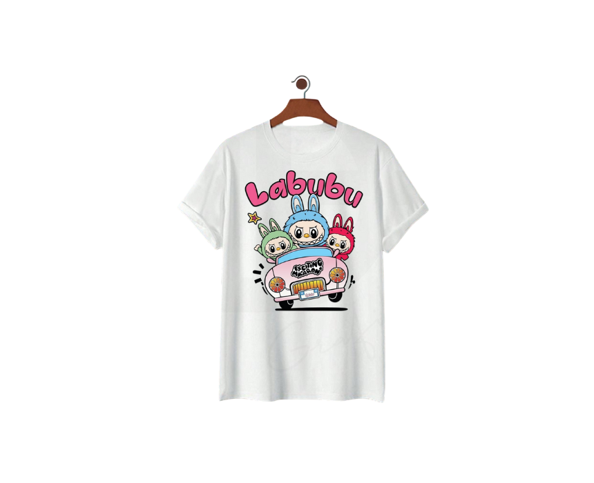 5 Labubu in the Car T-Shirt for Adults - Image 1