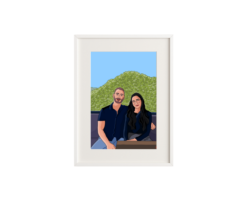 8 Custom Framed Illustration - Image 1