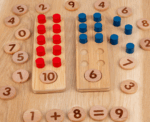Wooden Montessori Numbers Matching Board - Image 
