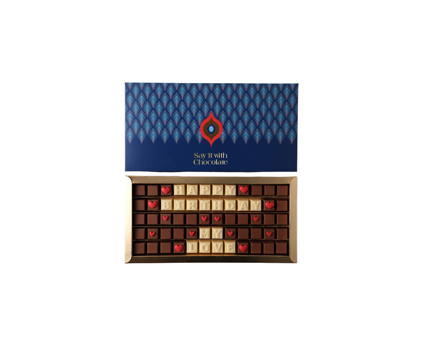 16 "Happy Birthday My Love" Royal Feathers Chocolate Box - Image 1