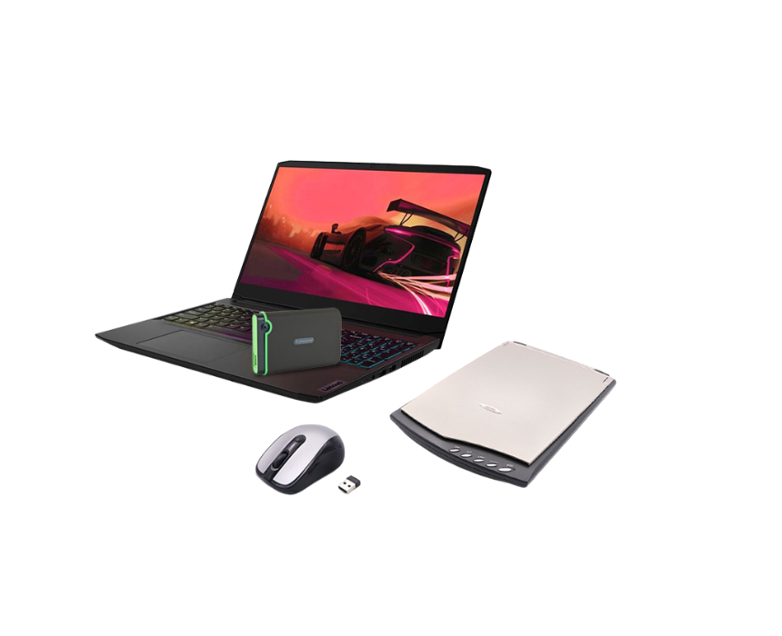 17 Lenovo IdeaPad Ryzen 7 Laptop and Plustek Scanner Bundle - Image 1