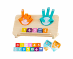 Montessori Wooden Hand Counting Game - Image 