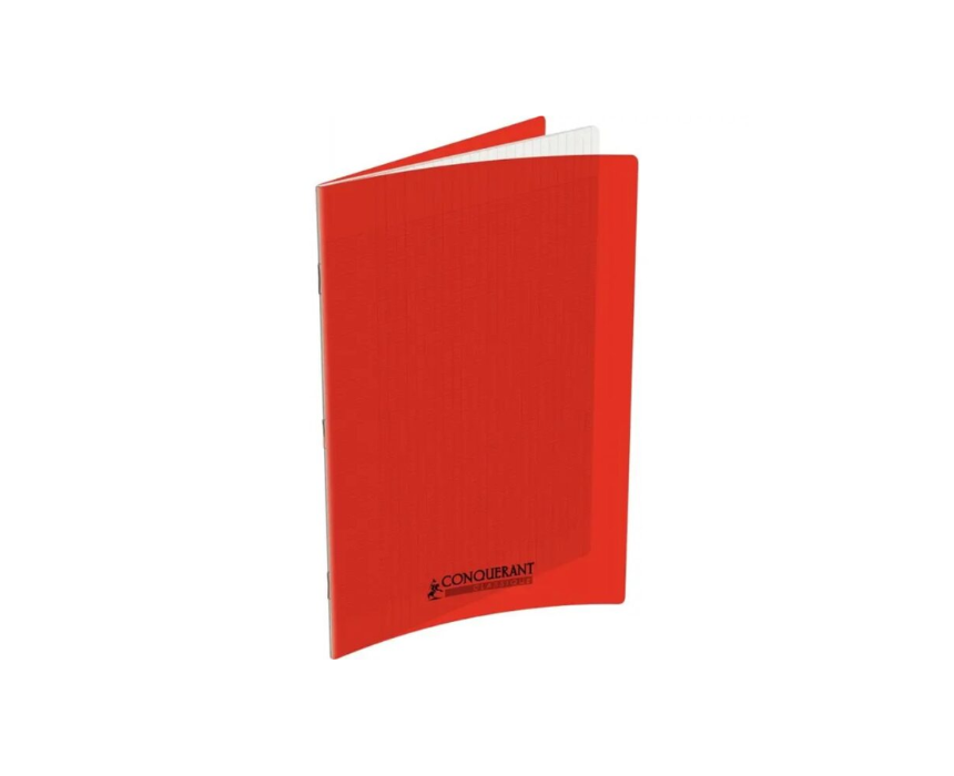 3 Stitched Copybook 96 Pages in Red - Image 1