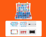 Magnetic Letters Set with Board and Storage Box - Image 