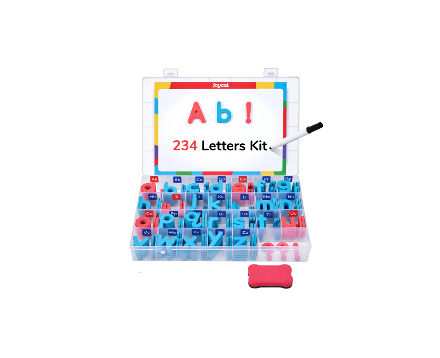 36 Magnetic Letters Set with Board and Storage Box - Image 1