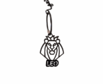 Leo Zodiac Sign Keychain - Image 