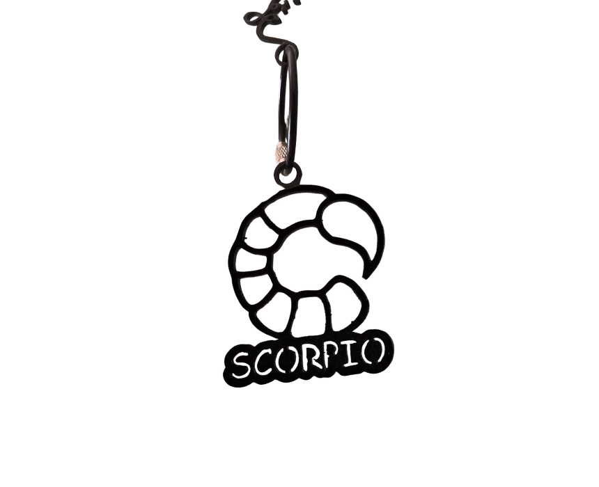 43 Scorpio Zodiac Sign Keychain - Image 1