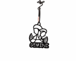 Gemini Zodiac Sign Keychain - Image 