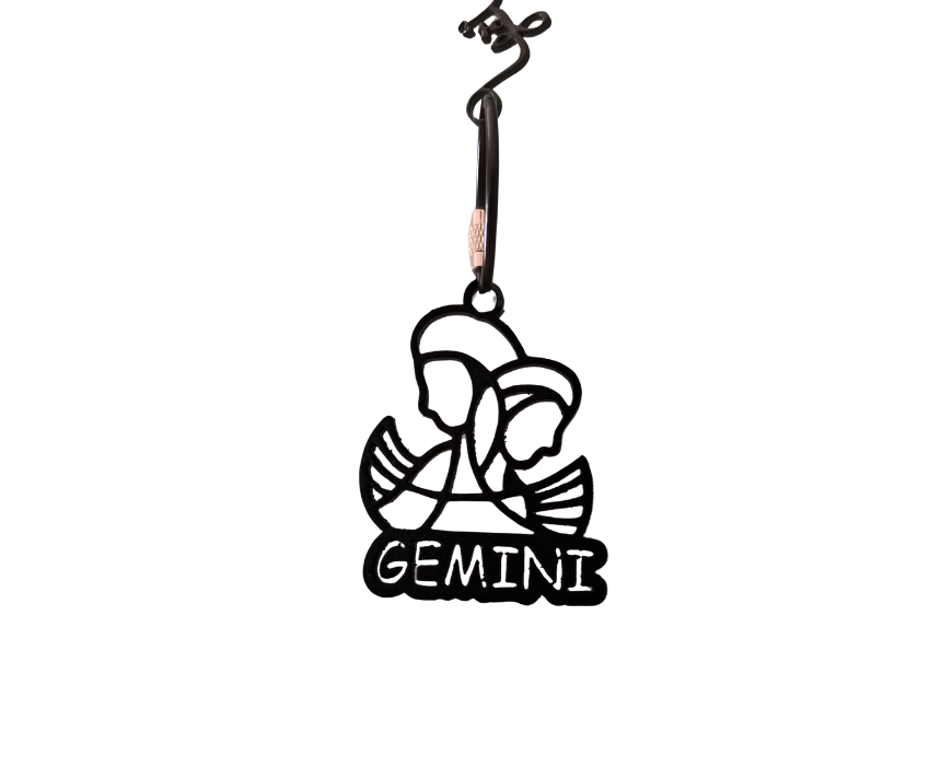 51 Gemini Zodiac Sign Keychain - Image 1
