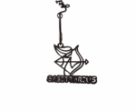 Sagittarius Zodiac Sign Keychain - Image 