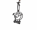 Aries Zodiac Sign Keychain - Image 