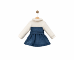 Plush Girl Denim Dress in Navy Blue - Image 