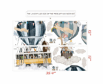 Hot Air Balloons and Animals Wall Decal - Image 