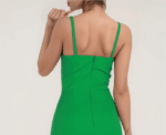 Mini Verde Vogue Dress - Image 