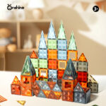 3D Nature Colored Dazzling Magnetic Tiles Set B - Image 