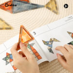 3D Nature Colored Dazzling Magnetic Tiles Set A - Image 