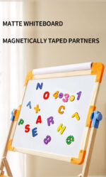 Multifunctional Wooden Double-sided Magnetic Drawing Board - Image 