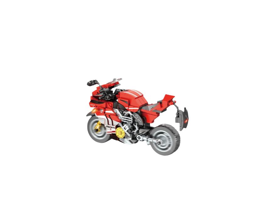 1 Red Turbo Lego Motorcycle - Image 1