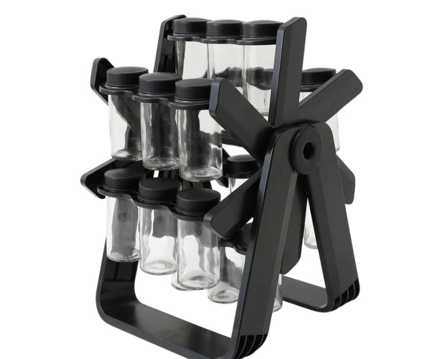 1 18 Jar Rotating Spice Kitchen Organizer - Image 1