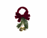 Christmas Velvet Burgundy Ornaments - Image 