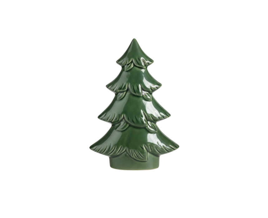 1 Green Glass Tree Decoration - Image 1
