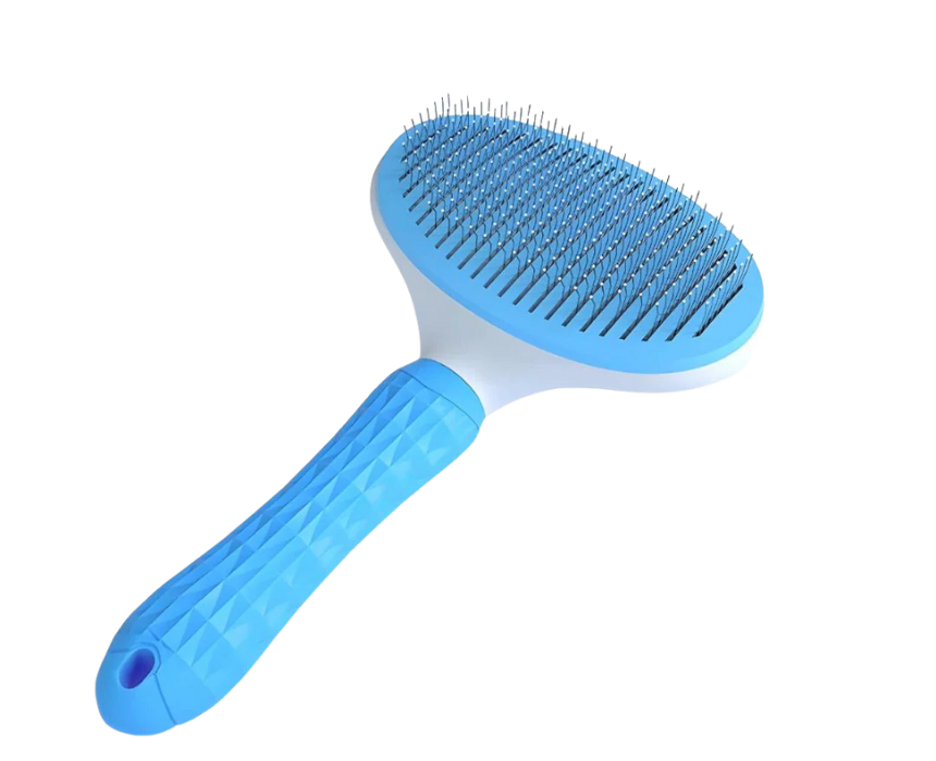 1 Push Button Pet Cleaning Grooming Brush - Image 1