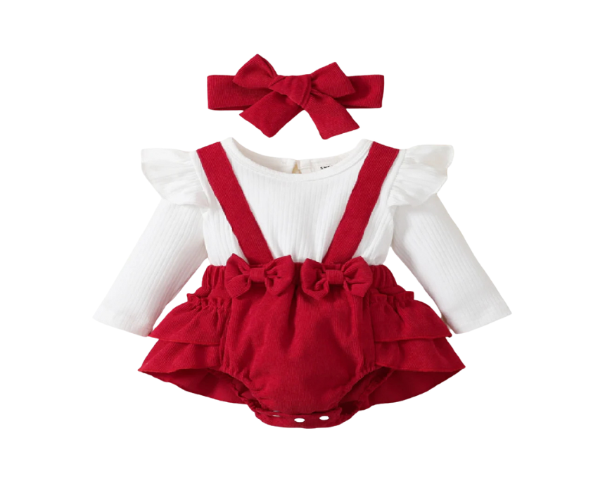 1 Set in Red & White 12-18M - Image 1